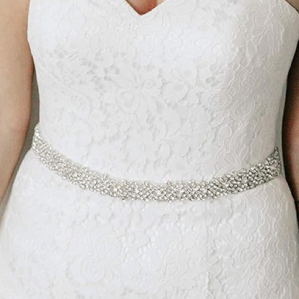 NWOT off white Beaded dress Belt - Picture 2 of 9